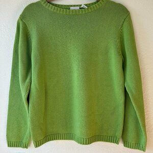 Kim Rogers Lime Green Crew Neck Sweater